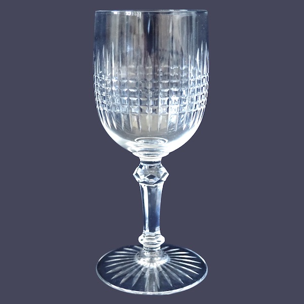 Baccarat crystal water glass, Dombasle pattern - 17.1cm