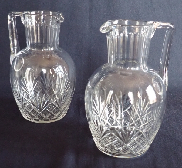 Baccarat crystal water pitcher, Douai pattern