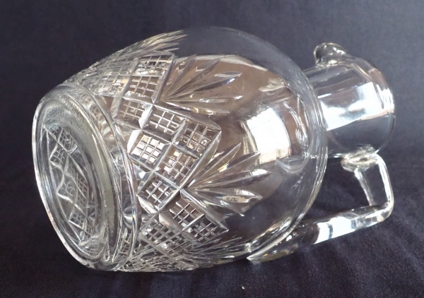 Baccarat crystal water pitcher, Douai pattern