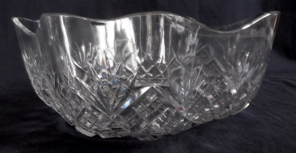 Large Baccarat crystal salad bowl, Douai pattern