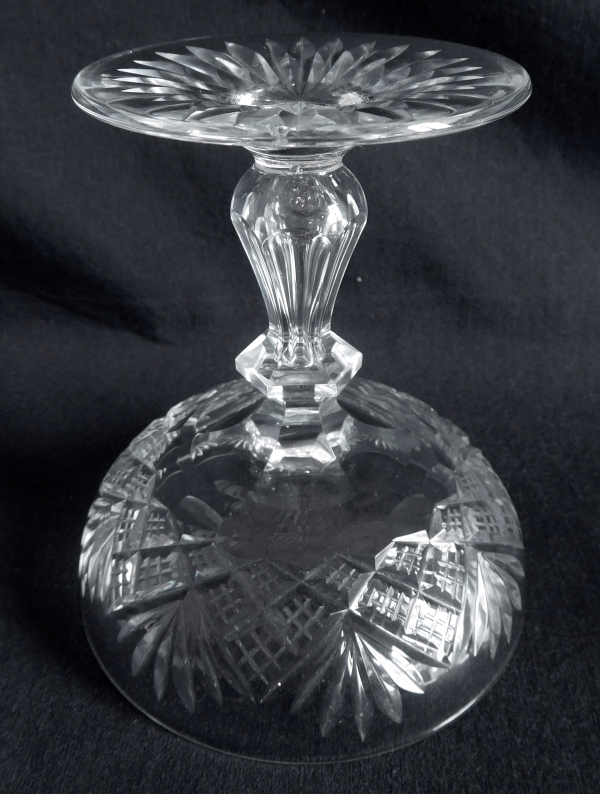 Baccarat crystal champagne glass, Douai pattern sophisticated variant