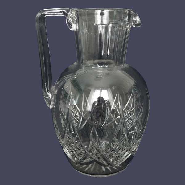 Pichet / broc / carafe à eau en cristal de Baccarat, modèle Epron