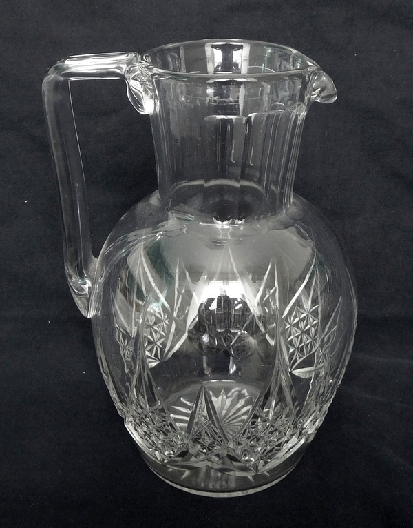 Pichet / broc / carafe à eau en cristal de Baccarat, modèle Epron