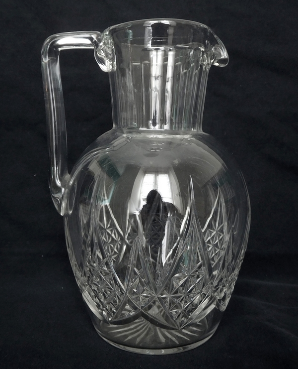 Pichet / broc / carafe à eau en cristal de Baccarat, modèle Epron