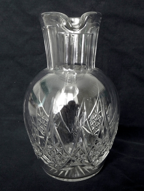 Pichet / broc / carafe à eau en cristal de Baccarat, modèle Epron