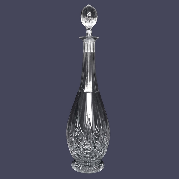 Baccarat crystal wine decanter, Epron pattern - 36cm