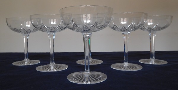 Coupe à champagne en cristal de Baccarat, modèle Epron