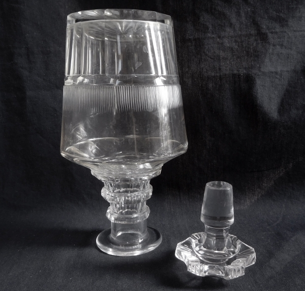 Baccarat crystal wine decanter, circa 1850