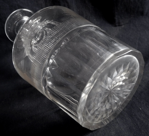 Baccarat crystal wine decanter, circa 1850