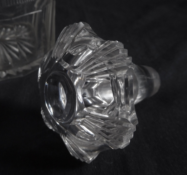 Baccarat crystal wine decanter, circa 1850