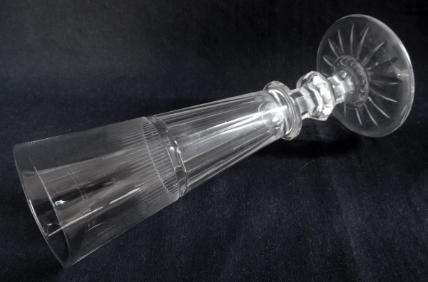 Baccarat crystal champagne flute, circa 1850