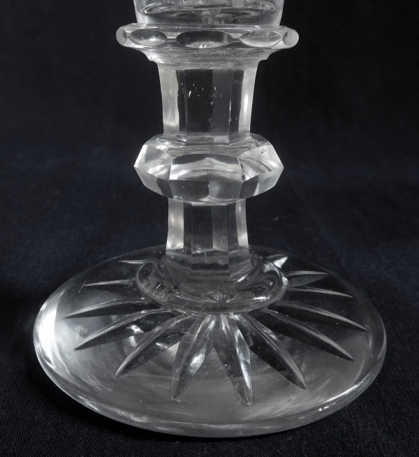 Baccarat crystal champagne flute, circa 1850