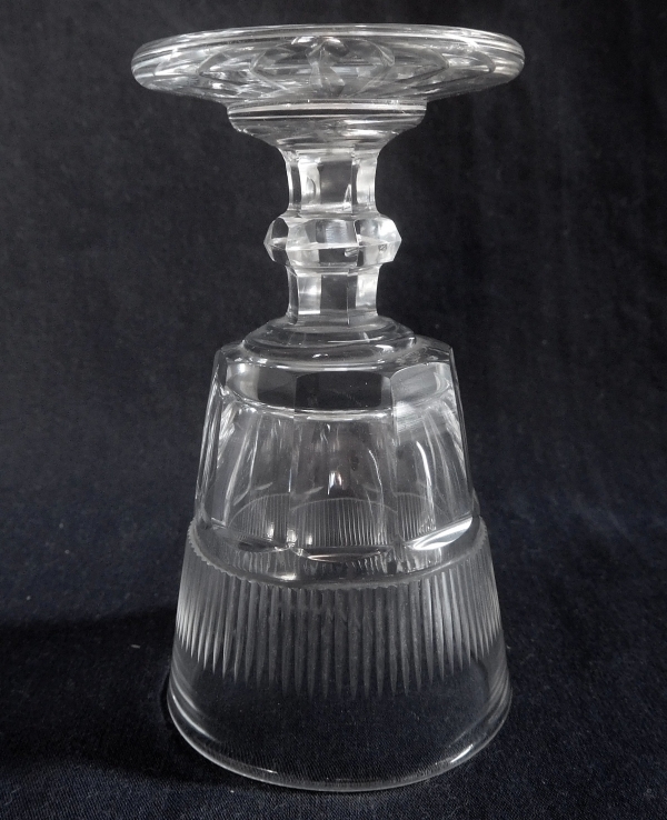 Baccarat crystal wine glass, circa 1850 - 10,7cm