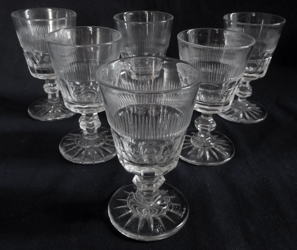 Baccarat crystal port glass / white wine glass, circa 1850 - 9,2cm