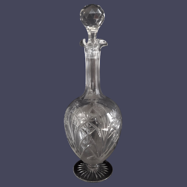 Carafe à vin en cristal de Baccarat, modèle forme 9232 taille 9255 du catalogue de 1916 - 30,5cm