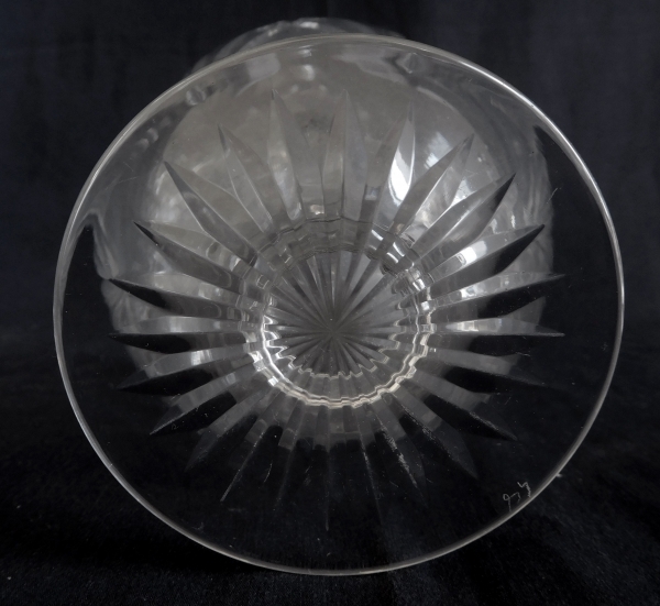 Baccarat crystal wine decanter, 9232 shape and 9255 pattern, late 19th century - 32cm