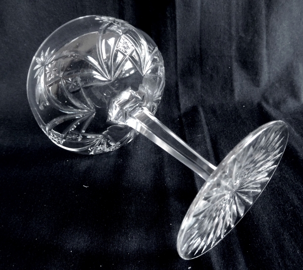 Baccarat crystal champagne glass, 9232 shape and 9255 pattern, late 19th century