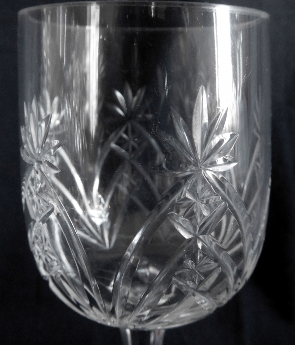 Baccarat crystal water glass, 9232 shape and 9255 pattern, late 19th century - 17.6cm