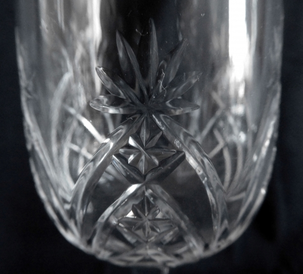 Baccarat crystal wine glass / port glass, 9232 shape and 9255 pattern, late 19th century - 12cm