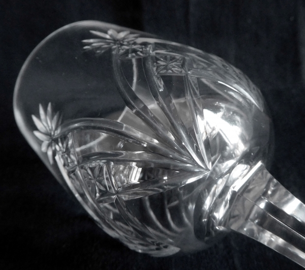 Baccarat crystal water glass, 9232 shape and 9255 pattern, late 19th century - 17.6cm