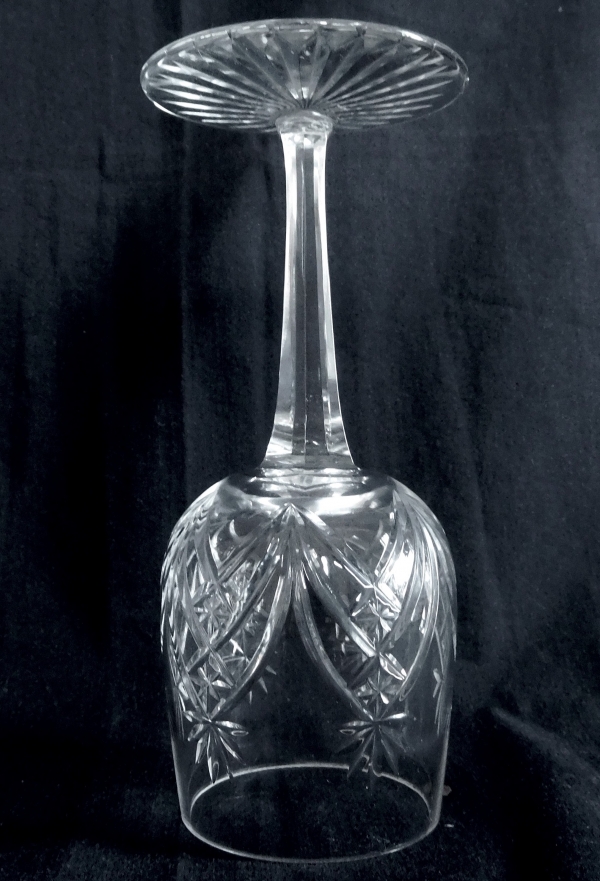 Baccarat crystal water glass, 9232 shape and 9255 pattern, late 19th century - 17.6cm