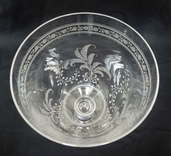 Coupe à champagne en cristal de Baccarat, modèle Fougères