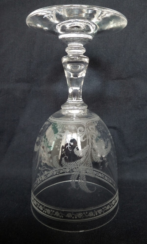 Verre à eau en cristal de Baccarat, modèle Fougères - 15,2cm