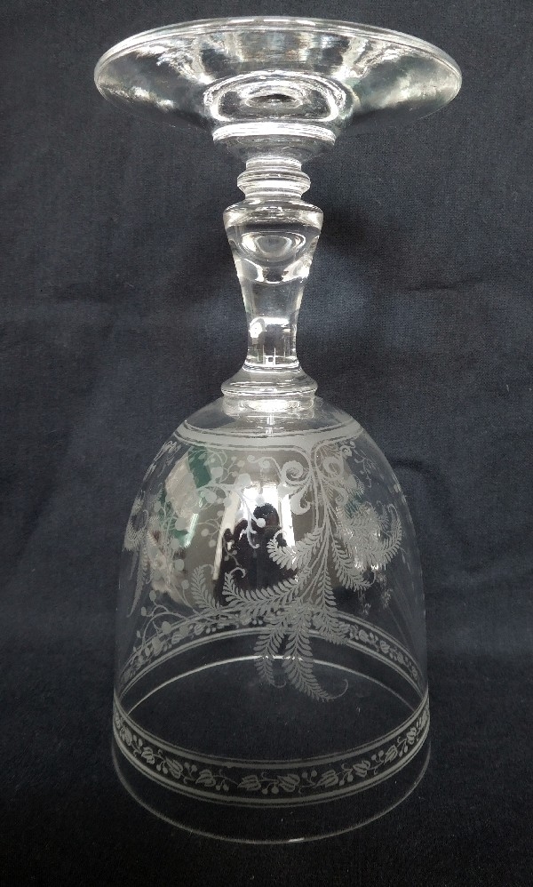 Verre à porto en cristal de Baccarat, modèle Fougères - 9,9cm