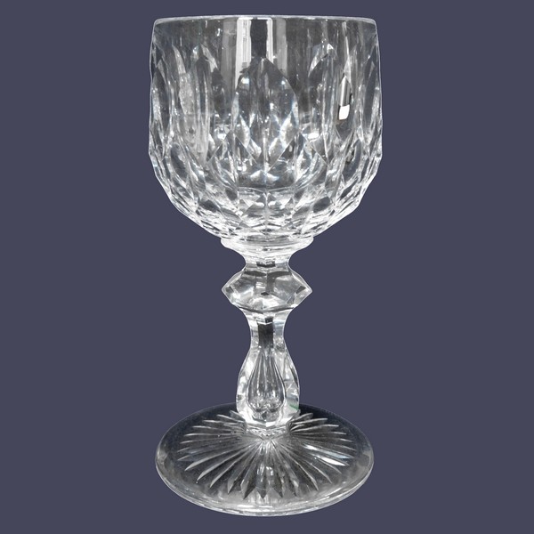 Baccarat crystal hock glass, GG pattern