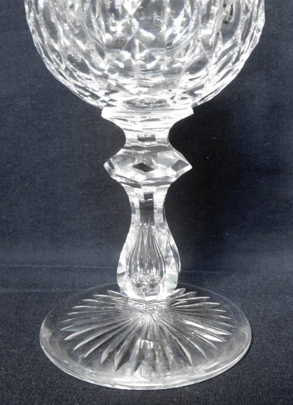 Baccarat crystal hock glass, GG pattern