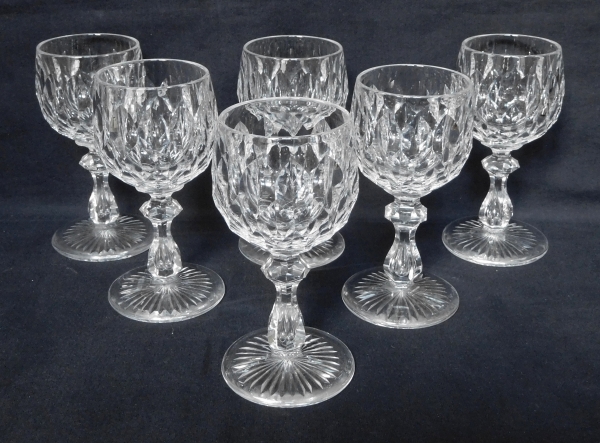 Baccarat crystal hock glass, GG pattern