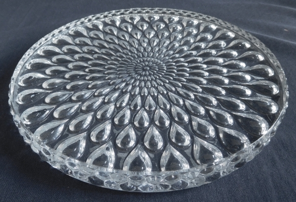 Dessous de plat en cristal de Baccarat, modèle Gouttes d'eau - signé