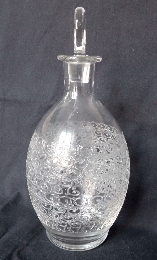 Baccarat crystal wine decanter, Gouvieux pattern