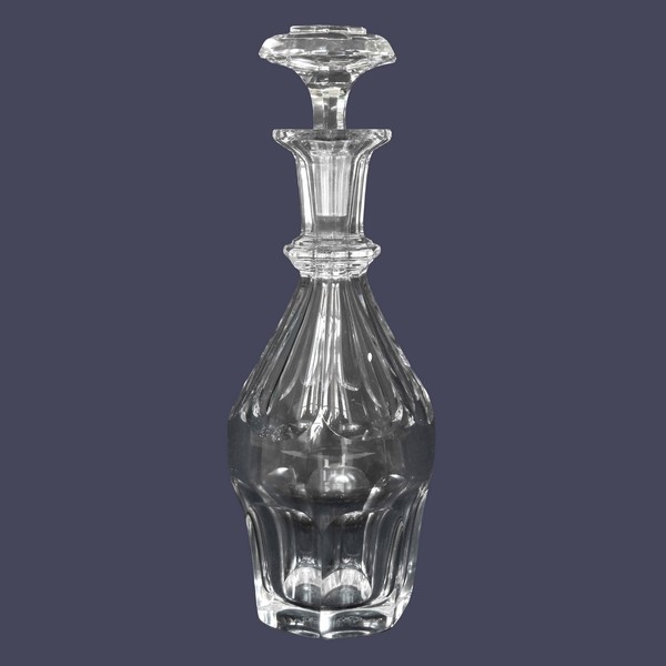 Carafe à liqueur en cristal de Baccarat, modèle Harcourt - signée