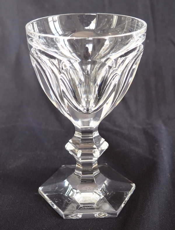 Verre à vin en cristal de Baccarat, modèle Harcourt - 13,6cm - signé