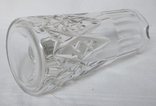 Baccarat crystal water pitcher, Harfleur pattern - signed