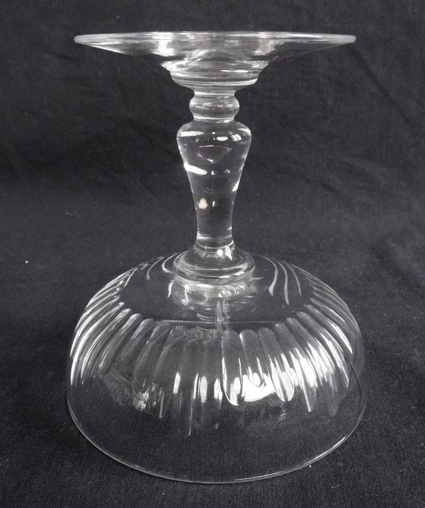 Baccarat crystal champagne glass, Jeux d'Orgues pattern