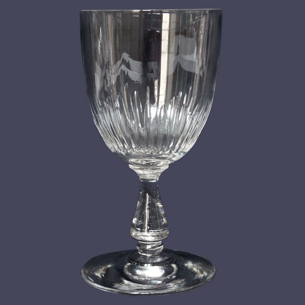 Baccarat crystal wine or port glass, Jeux d'Orgues pattern - 9,8cm