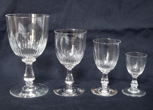 Baccarat crystal wine or port glass, Jeux d'Orgues pattern - 9,8cm