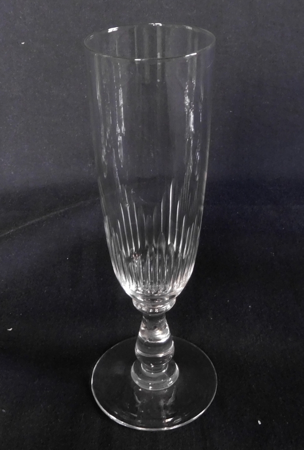 Baccarat crystal champagne flute, Jeux d'Orgues pattern