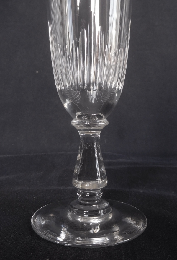 Baccarat crystal champagne flute, Jeux d'Orgues pattern