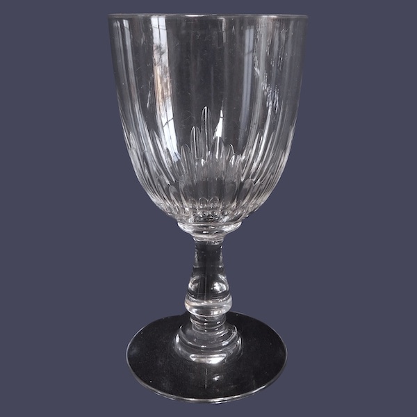 Baccarat crystal port glass, Jeux d'Orgues pattern - 10.1cm