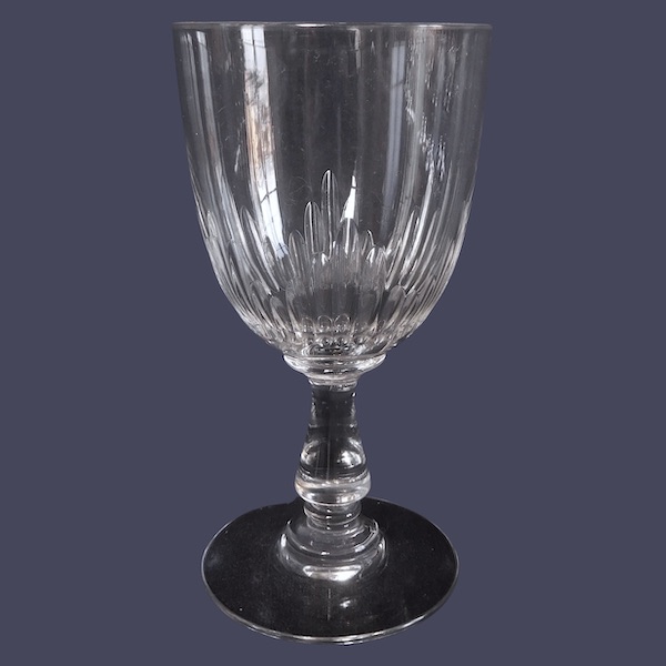 Baccarat crystal water glass, Jeux d'Orgues pattern - 15.2cm