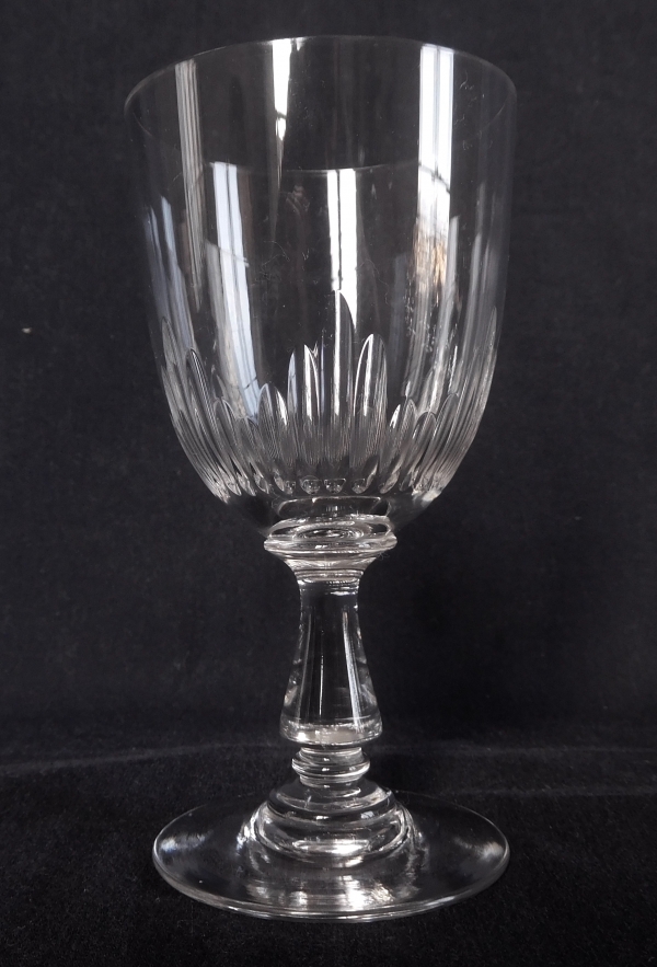 Baccarat crystal water glass, Jeux d'Orgues pattern - 15.2cm