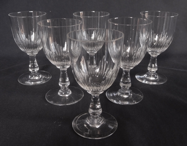 Baccarat crystal port glass, Jeux d'Orgues pattern - 10.1cm