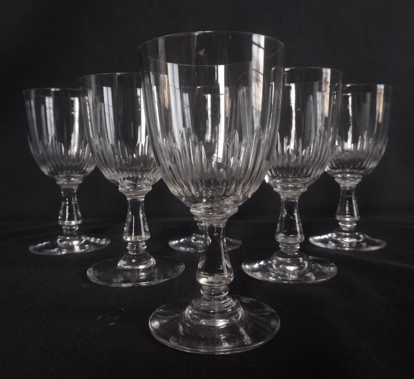 Baccarat crystal port glass, Jeux d'Orgues pattern - 10.1cm