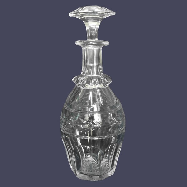 Baccarat crystal wine decanter / bottle, Jonzac pattern - 27.8cm