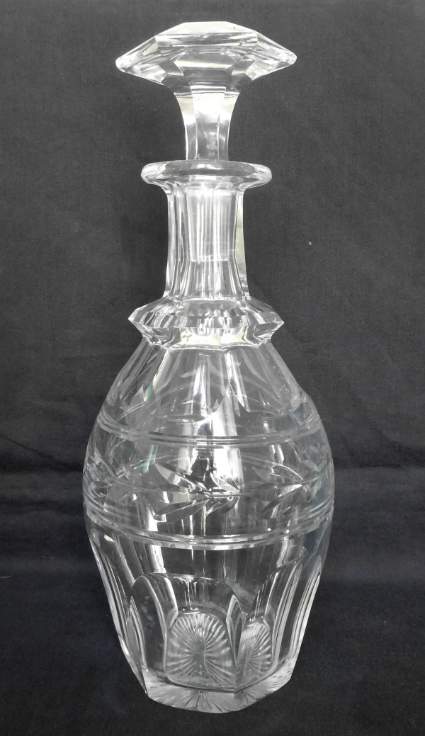 Baccarat crystal wine decanter / bottle, Jonzac pattern - 27.8cm