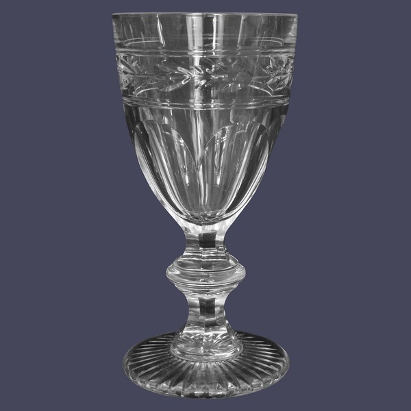 Baccarat crystal tall red wine glass, Jonzac pattern - 14.5cm