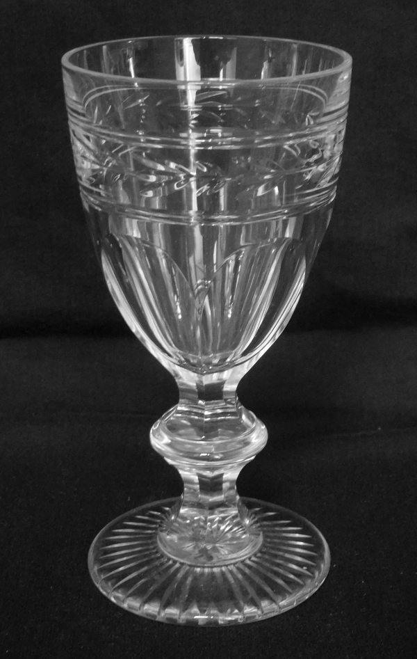 Baccarat crystal water glass, Jonzac pattern - 15.7cm